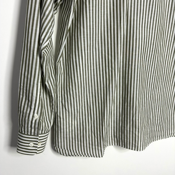 GIEVES & HAWKES Cotton Linen Striped Shirt - Picture 6 of 8
